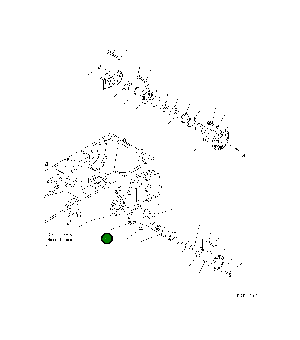Вал 17A-50-11111 Komatsu