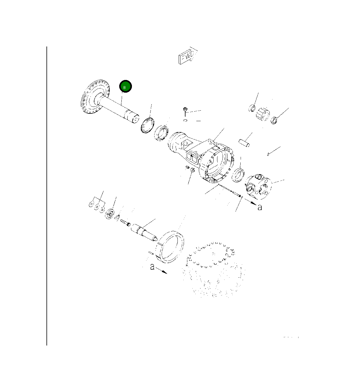 Вал 421-22-32431 Komatsu
