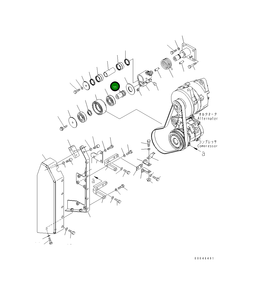 Вал 6245-81-6971 Komatsu