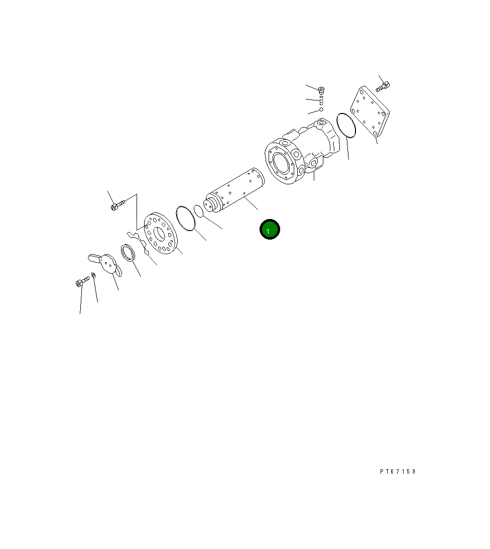 Вал 20T-62-76430 Komatsu