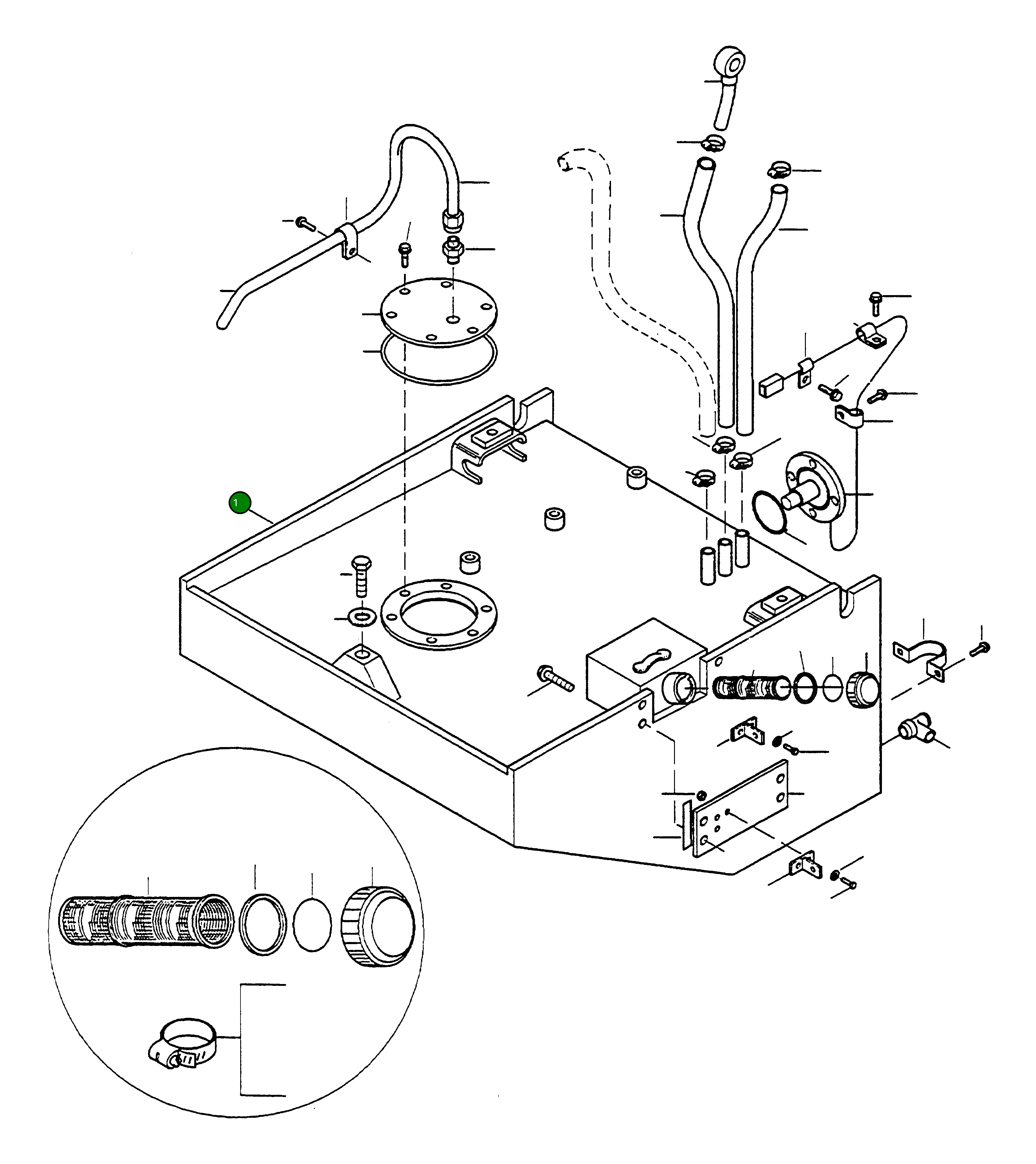Бак 421-04-H1111 Komatsu