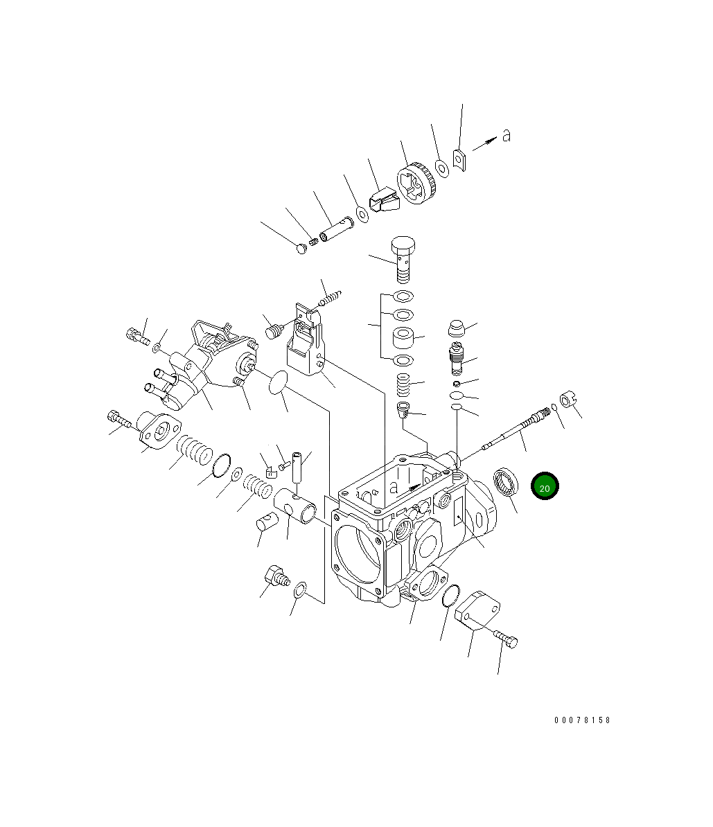 Вал DK146570-0420 Komatsu