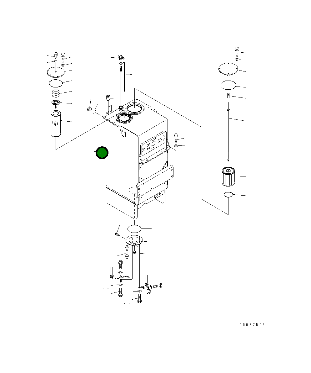 Бак 426-60-35114 Komatsu