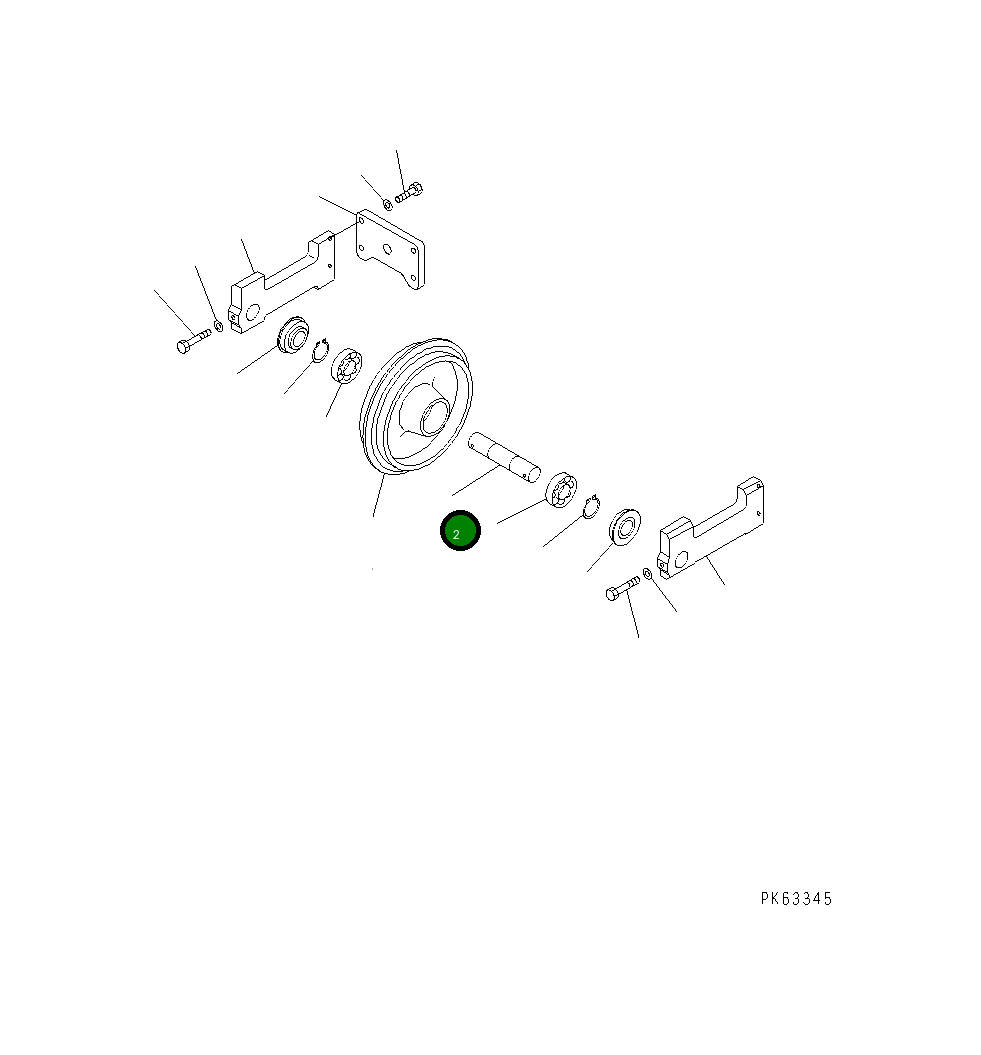 Вал 20M-30-81620 Komatsu