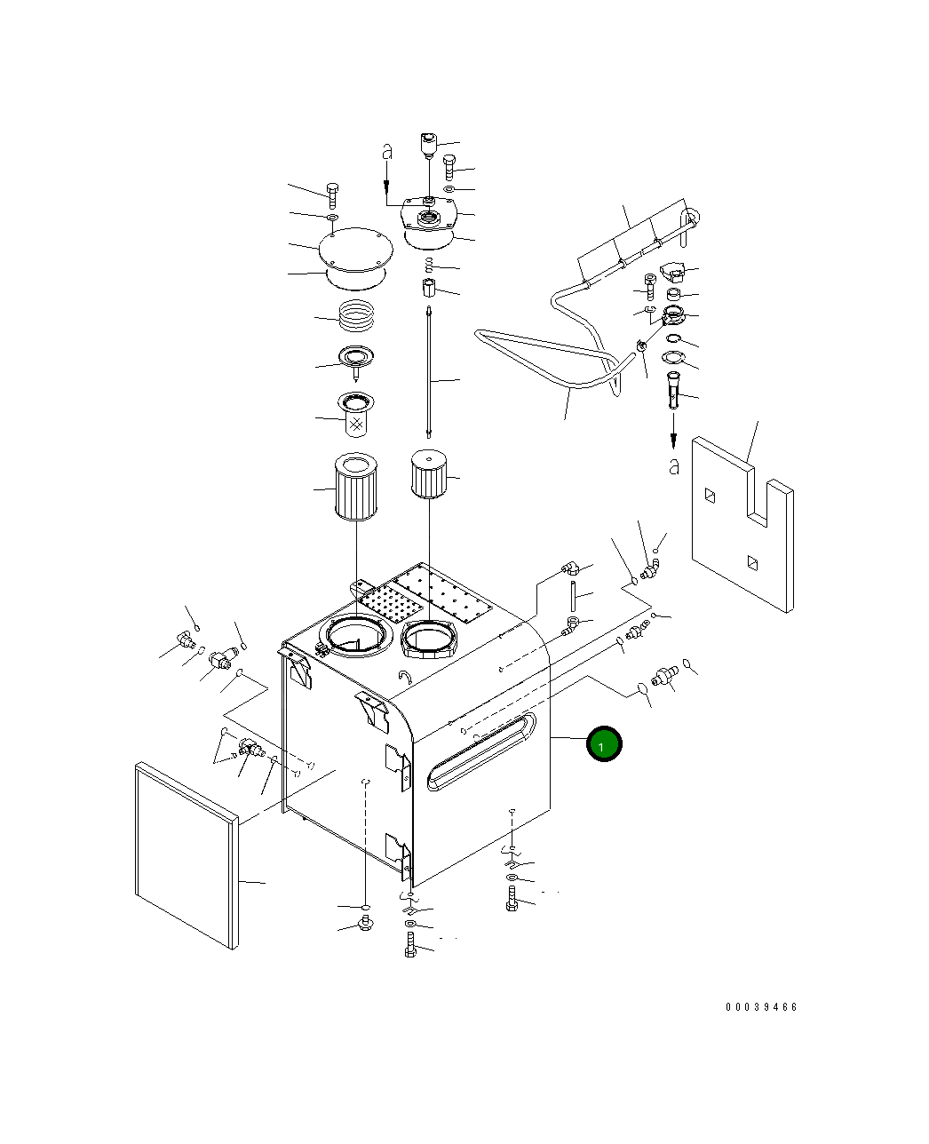 Бак 208-60-75110 Komatsu