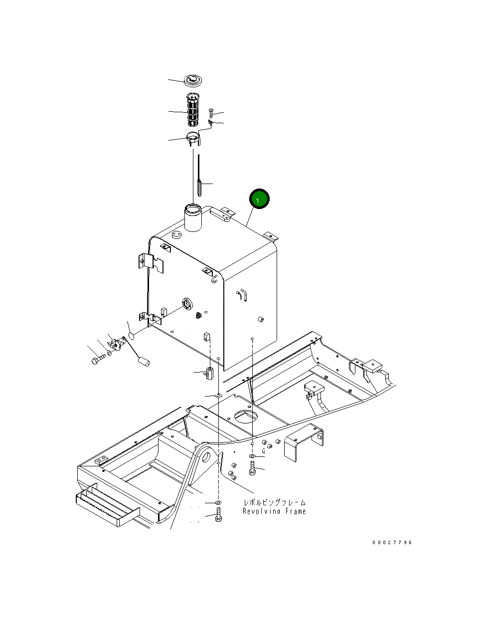 Бак 203-04-71120 Komatsu