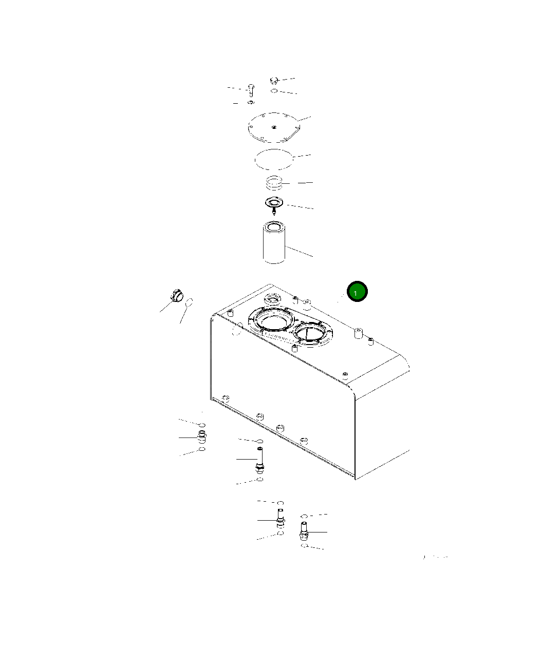 Бак 423-60-61110 Komatsu