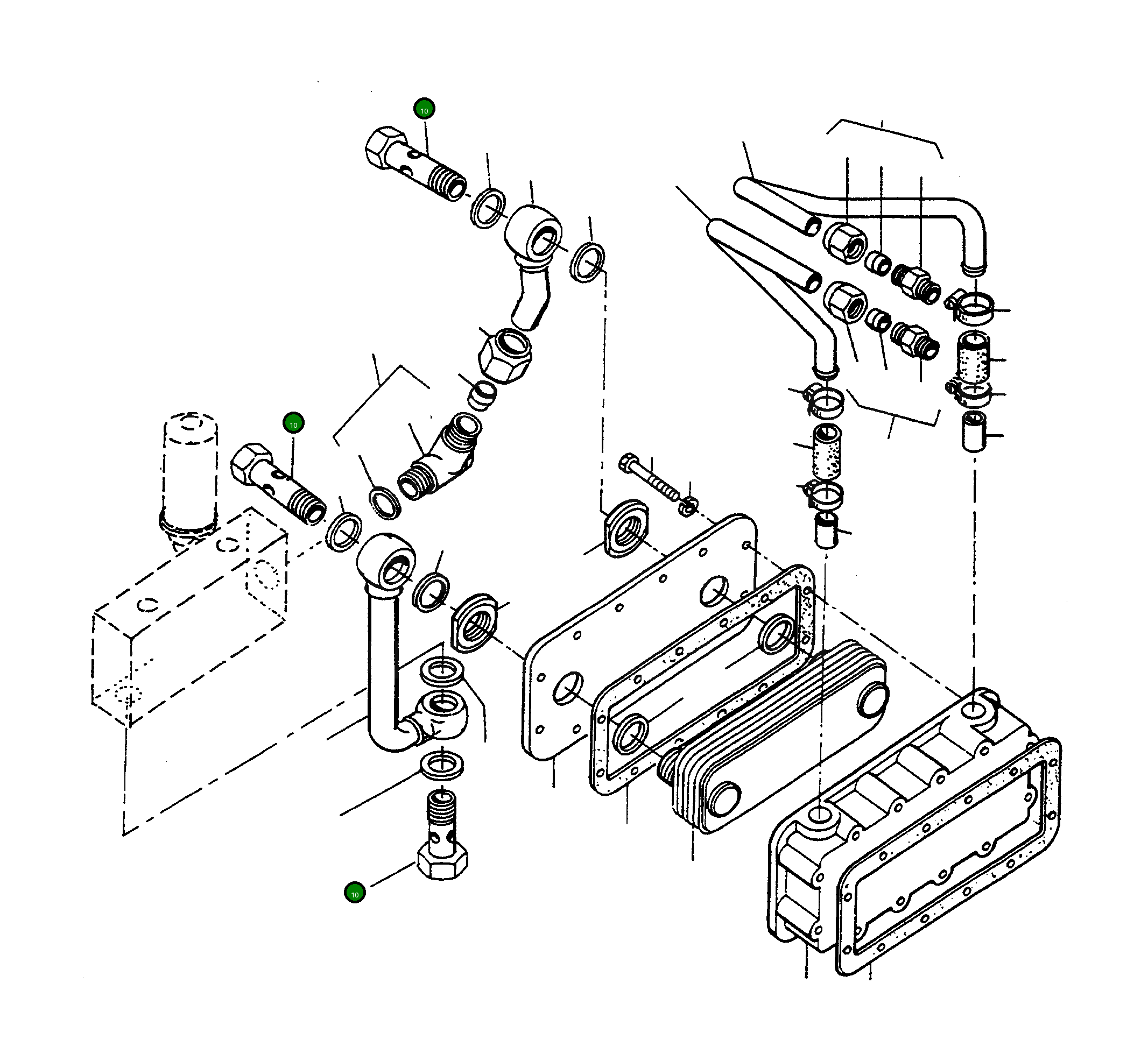 Болт-банджо 2999614M1 Komatsu