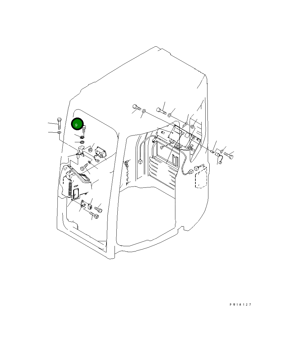 Винт 01023-10214 Komatsu