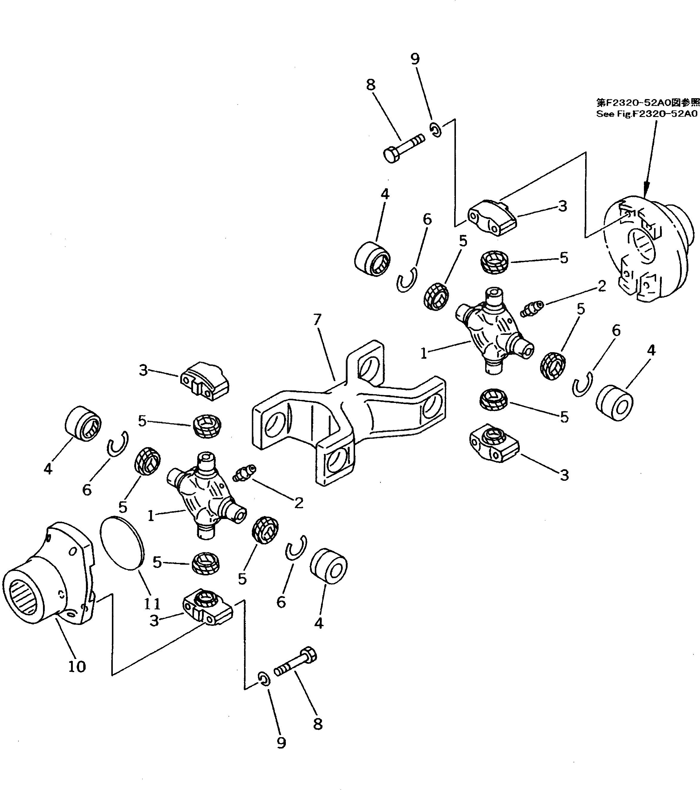 Вилка 114-12-48140 Komatsu