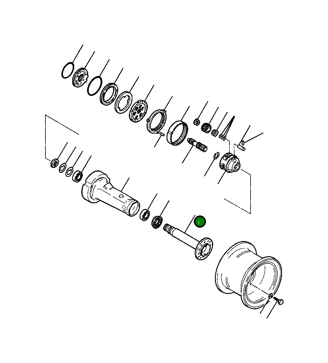Вал 418-22-12311 Komatsu