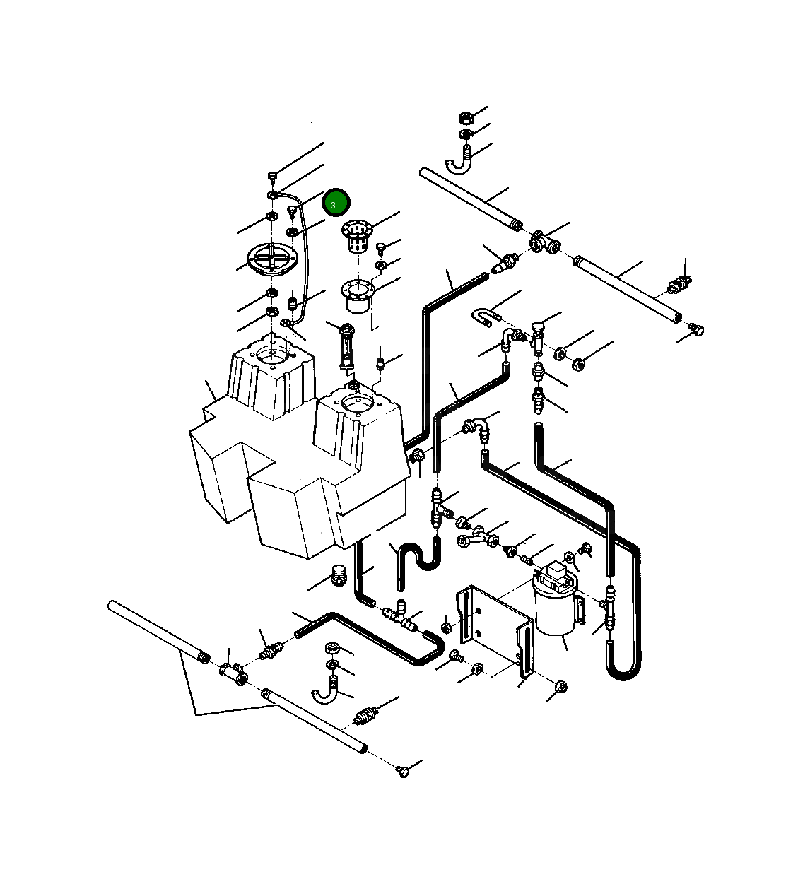 Болт, 1/4-20 X 3/4 180 024 Komatsu