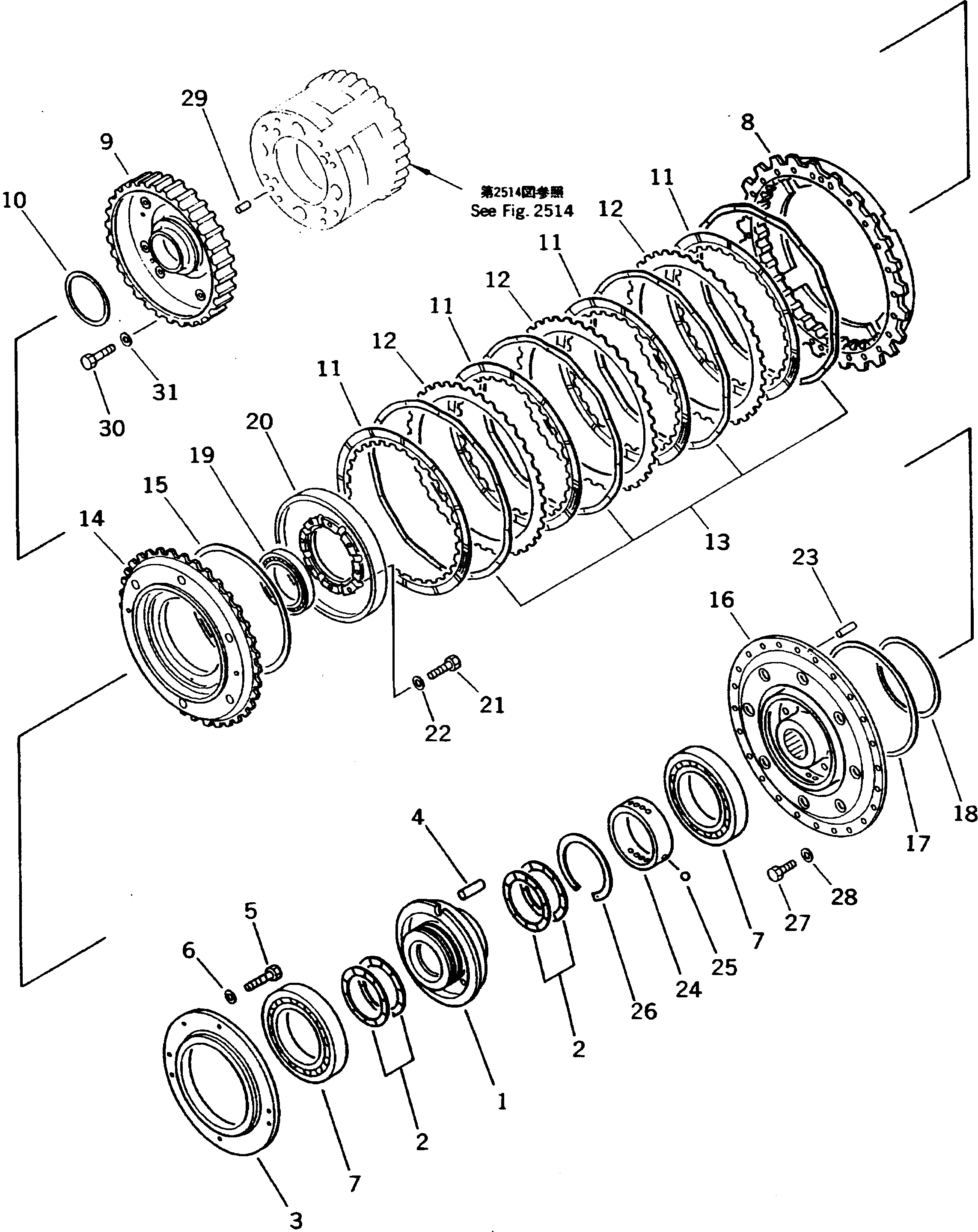 Барабан 561-15-52671 Komatsu
