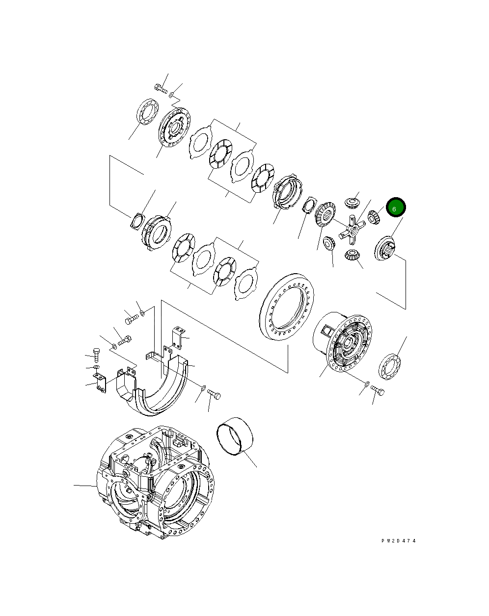 Вал 423-22-27220 Komatsu