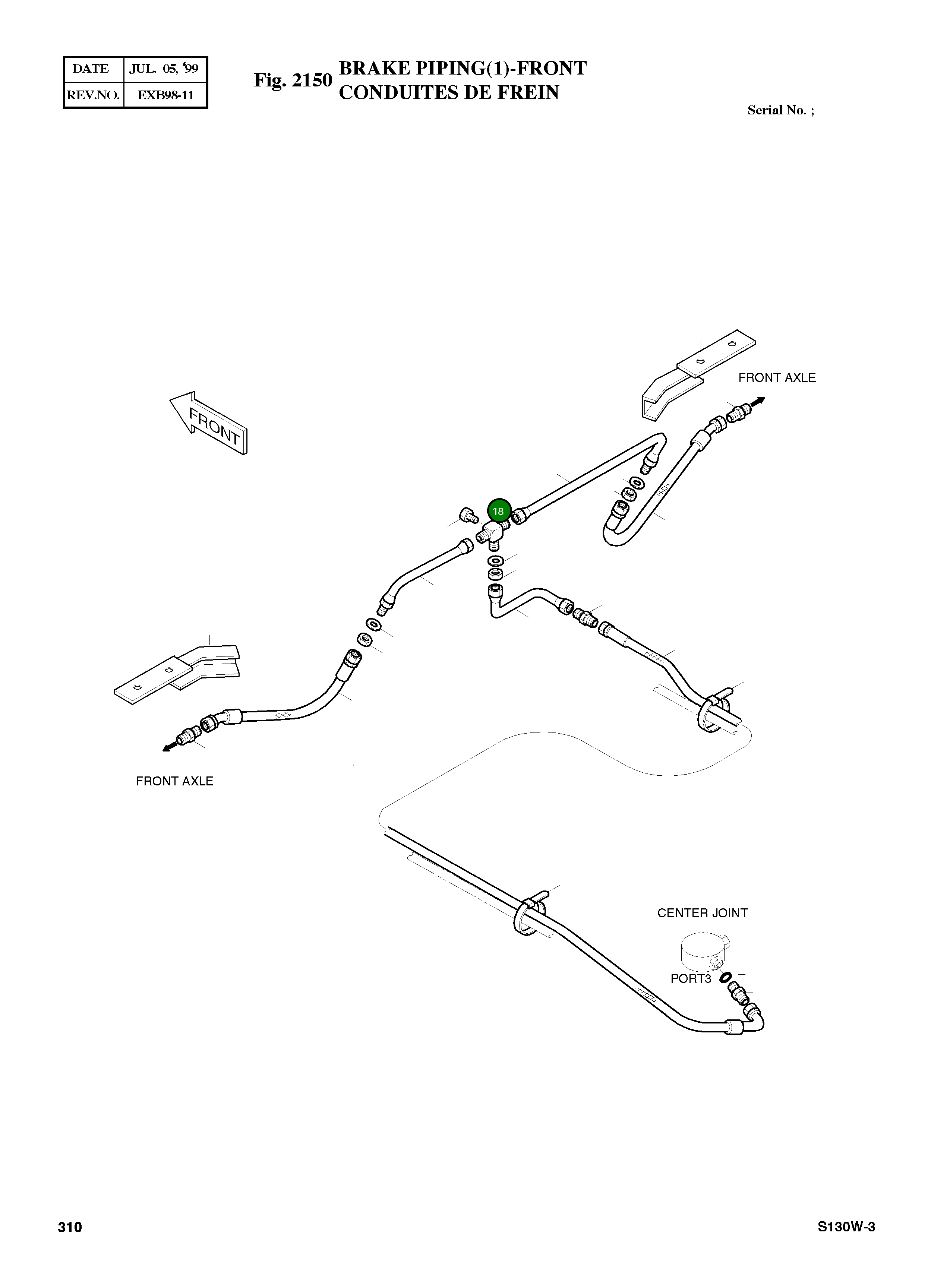 Адаптер M16X1.5-2PF3/8 2181-2034D1 Komatsu