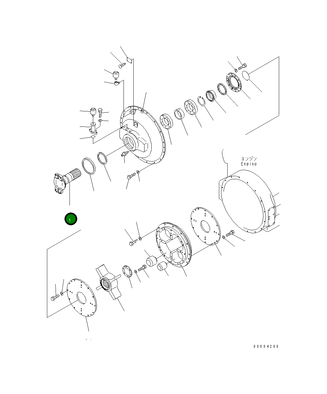 Вал 42C-12-11620 Komatsu