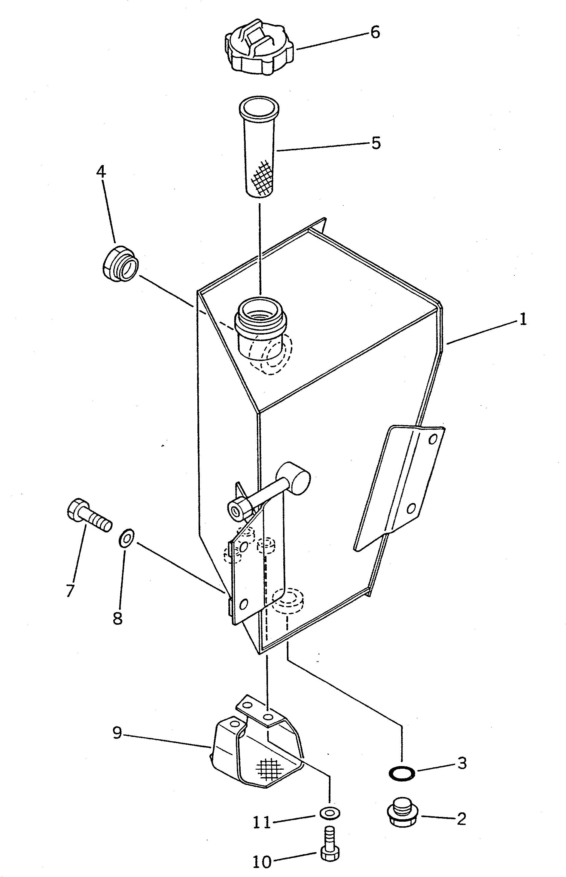 Бак 361-60-14111 Komatsu
