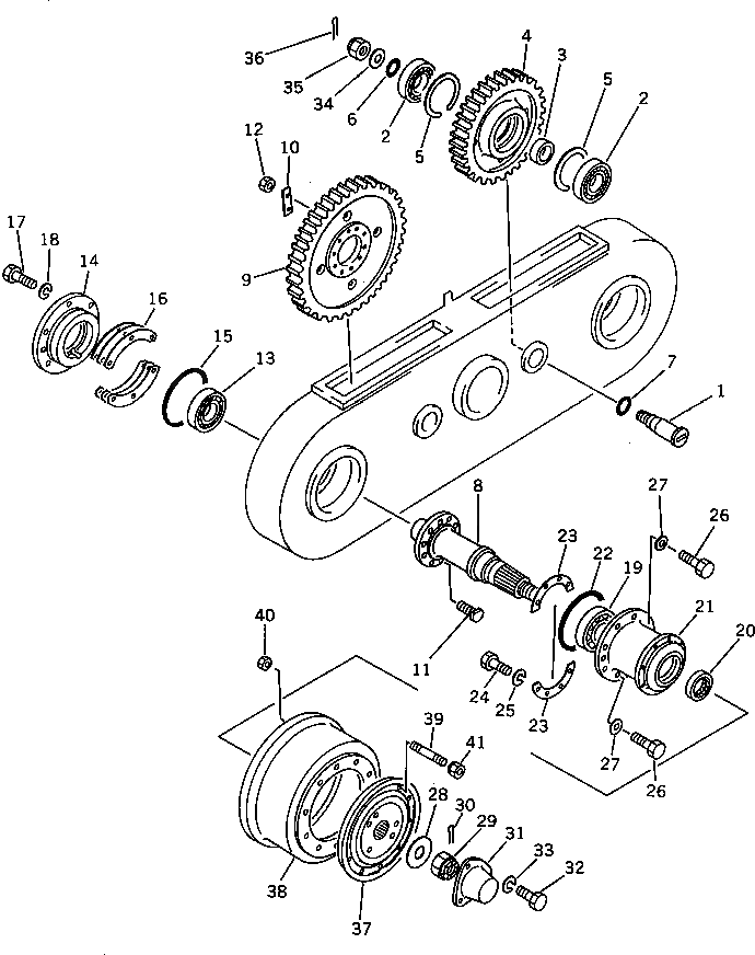Вал 234-23-12413 Komatsu