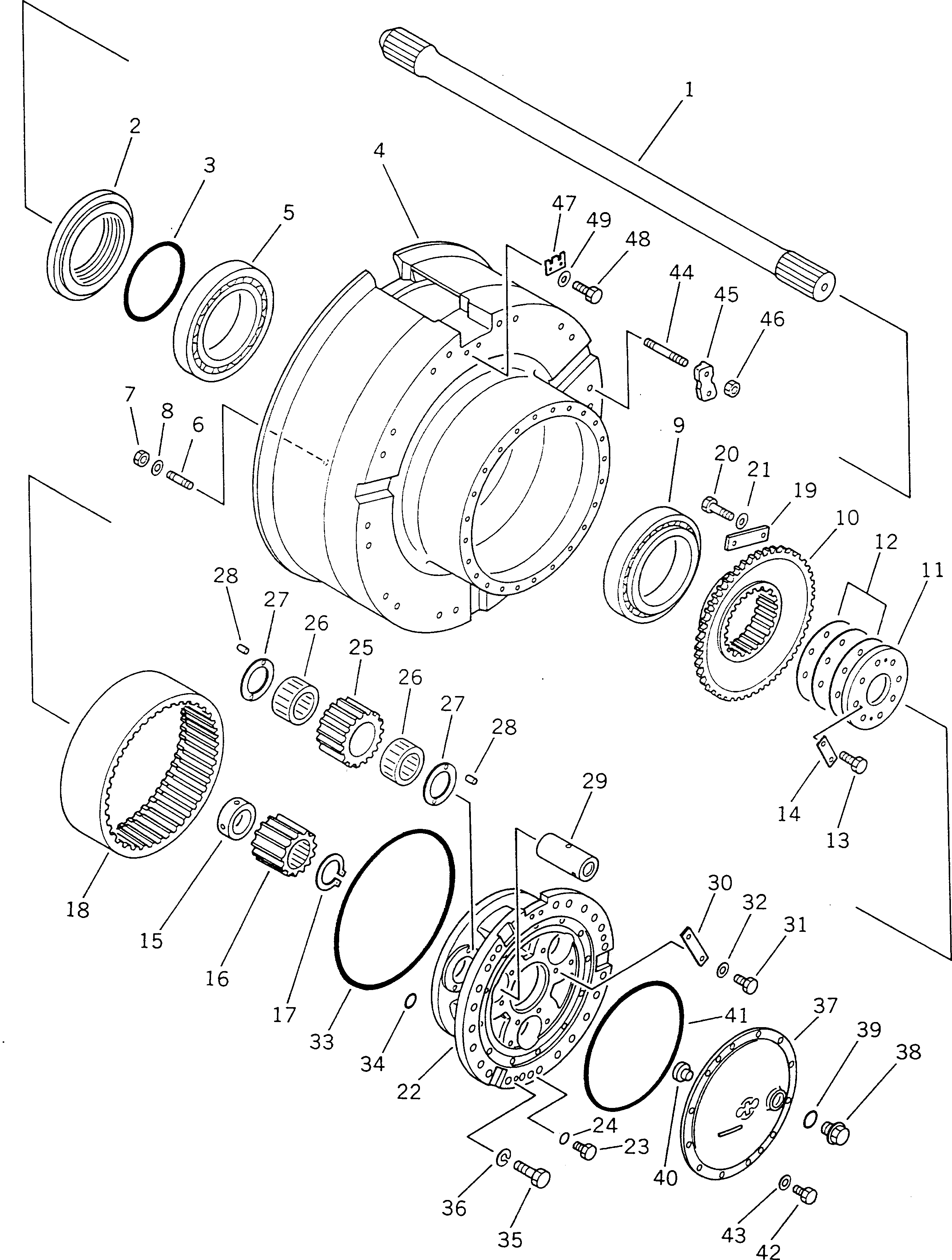 Вал 566-22-42410 Komatsu