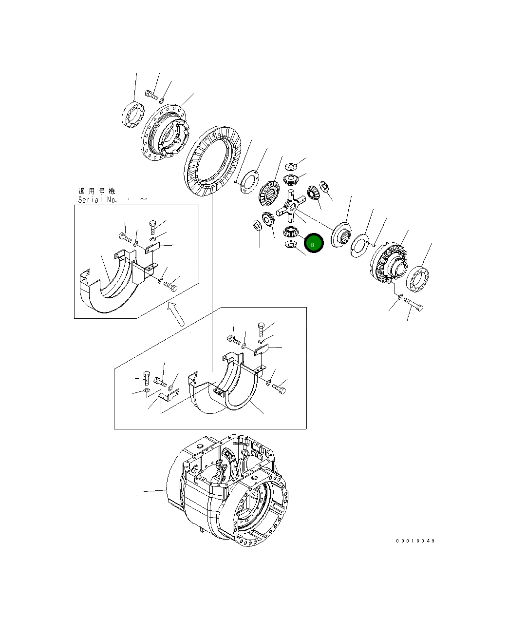Вал 421-22-31411 Komatsu