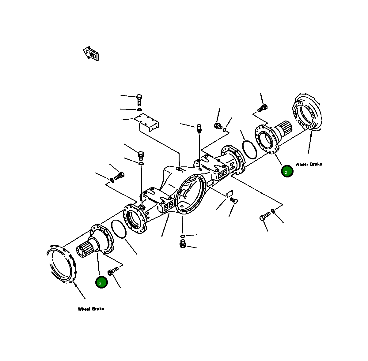 Вал 423-22-13250 Komatsu