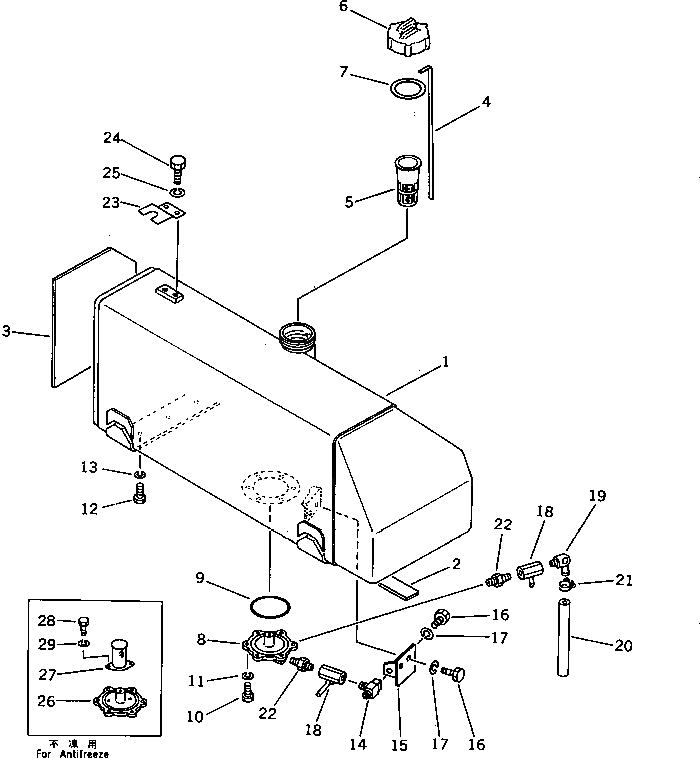 Бак 144-04-51112 Komatsu
