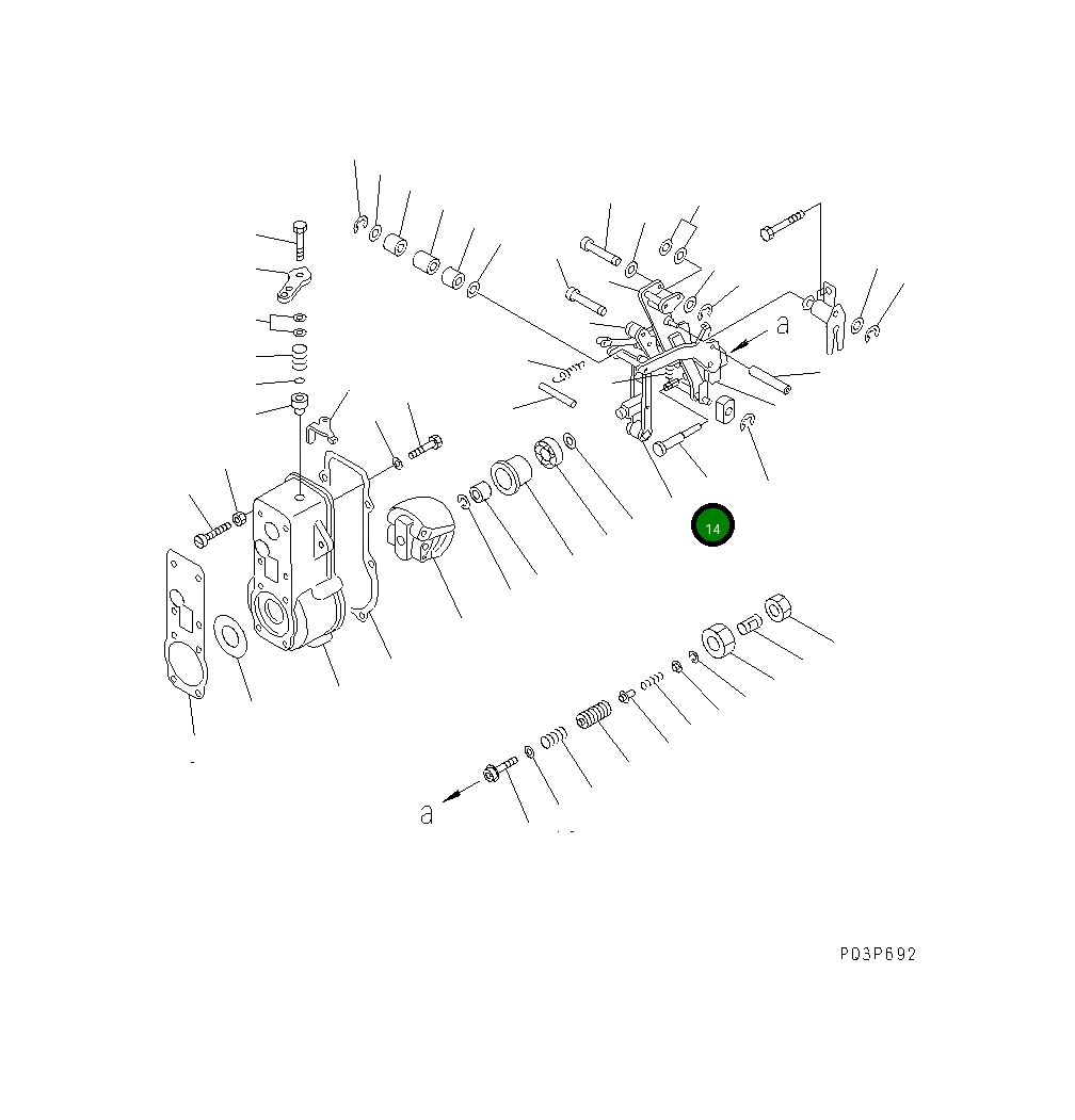 Адаптер ND090919-0380 Komatsu