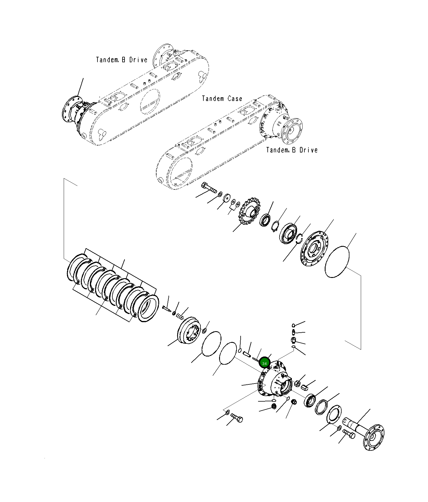 Вал 23B-25-71210 Komatsu