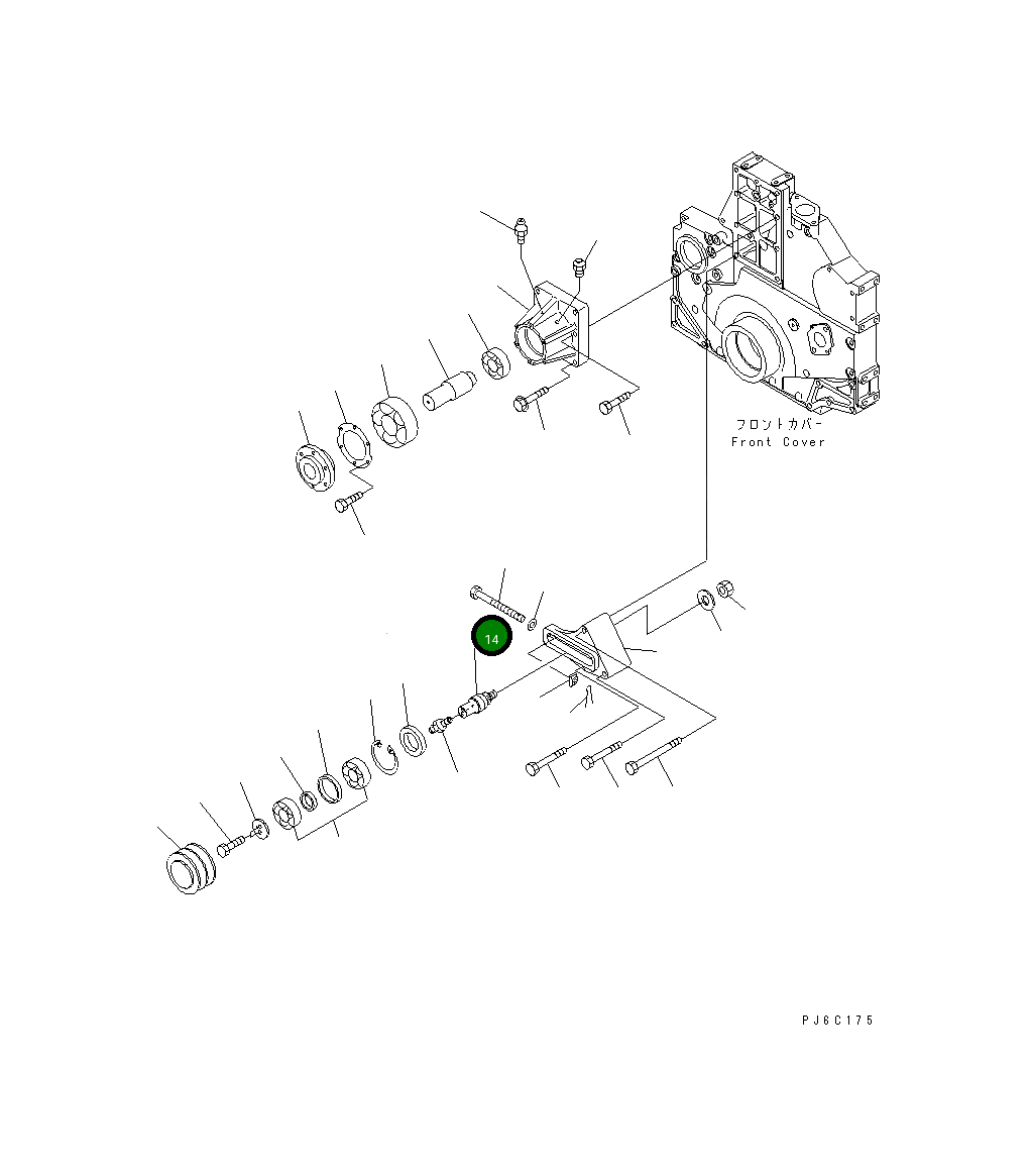 Вал 6217-61-4730 Komatsu