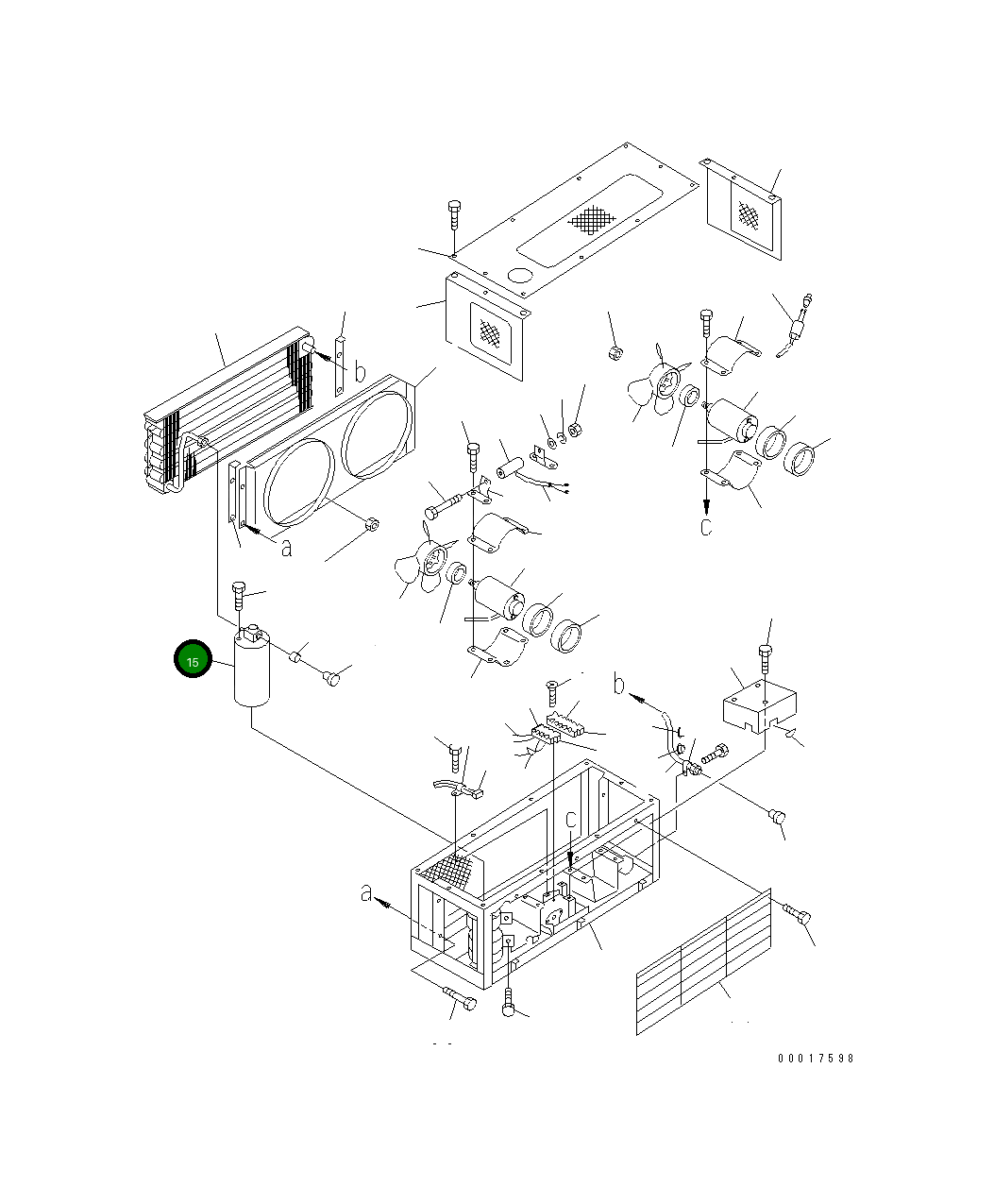 Бак ND447810-0020 Komatsu
