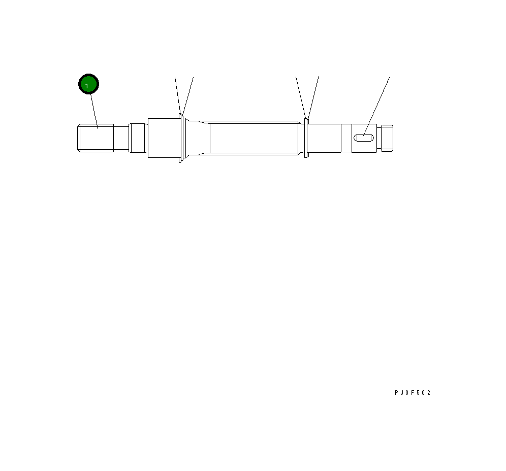 Вал UC1100617008 Komatsu