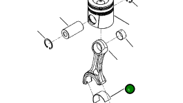 Верхний подшипник шатуна (STD) 6731-32-3400 Komatsu