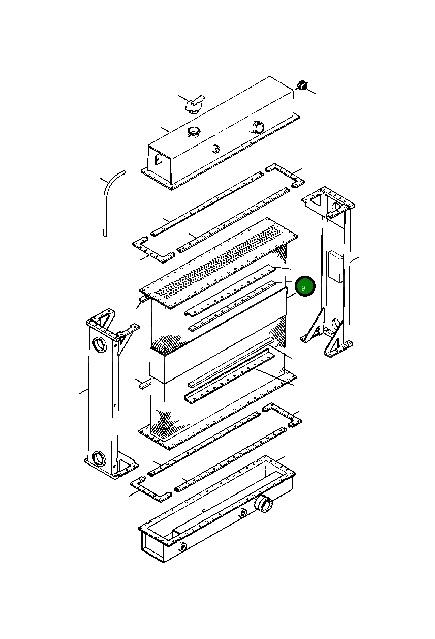 Верхняя задняя болтовая штанга 1220 294 H1 Komatsu