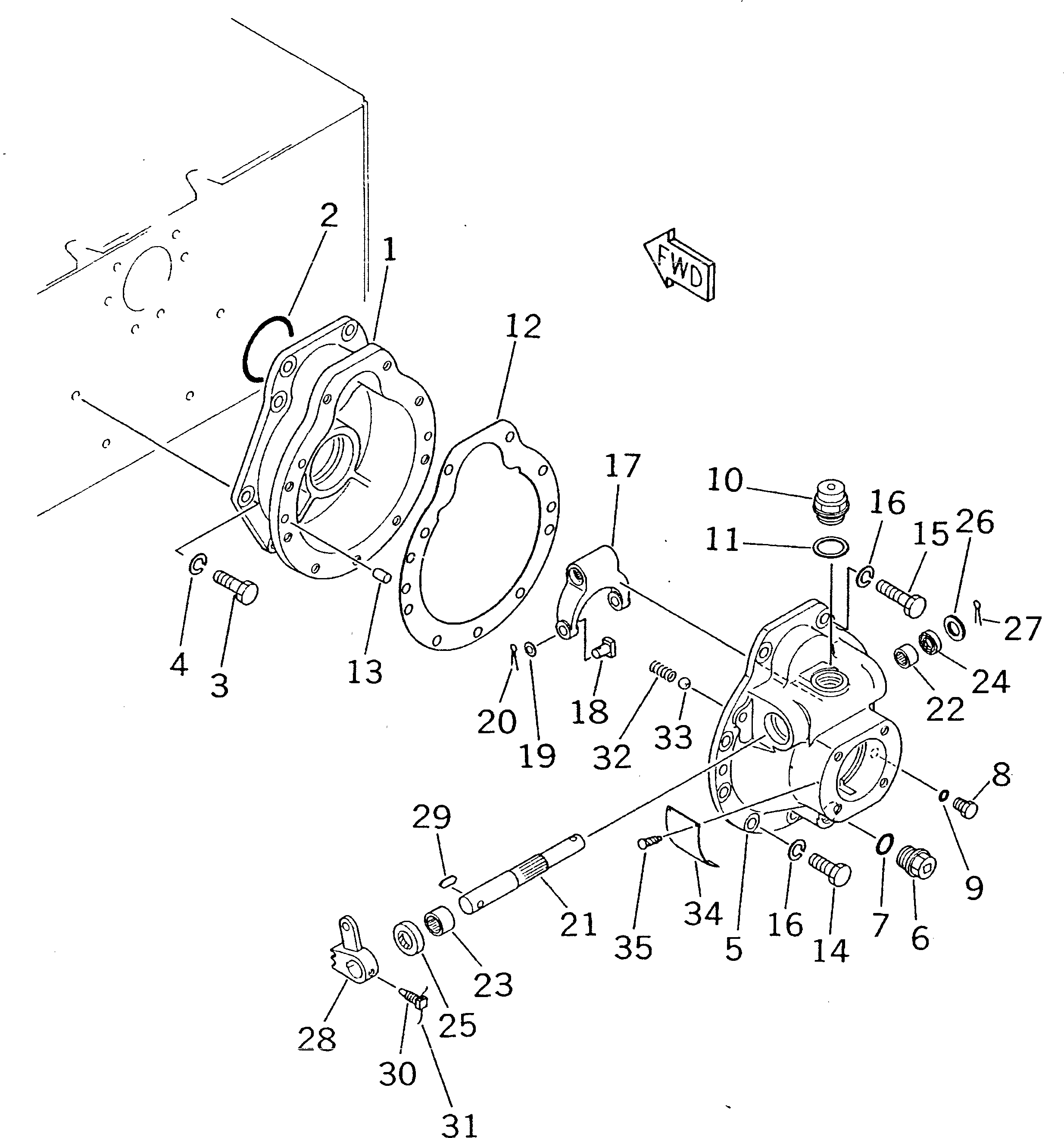 Вилка 112-Z56-3110 Komatsu