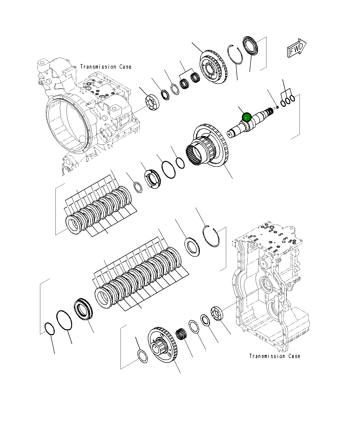 Вал 23H-15-12230 Komatsu