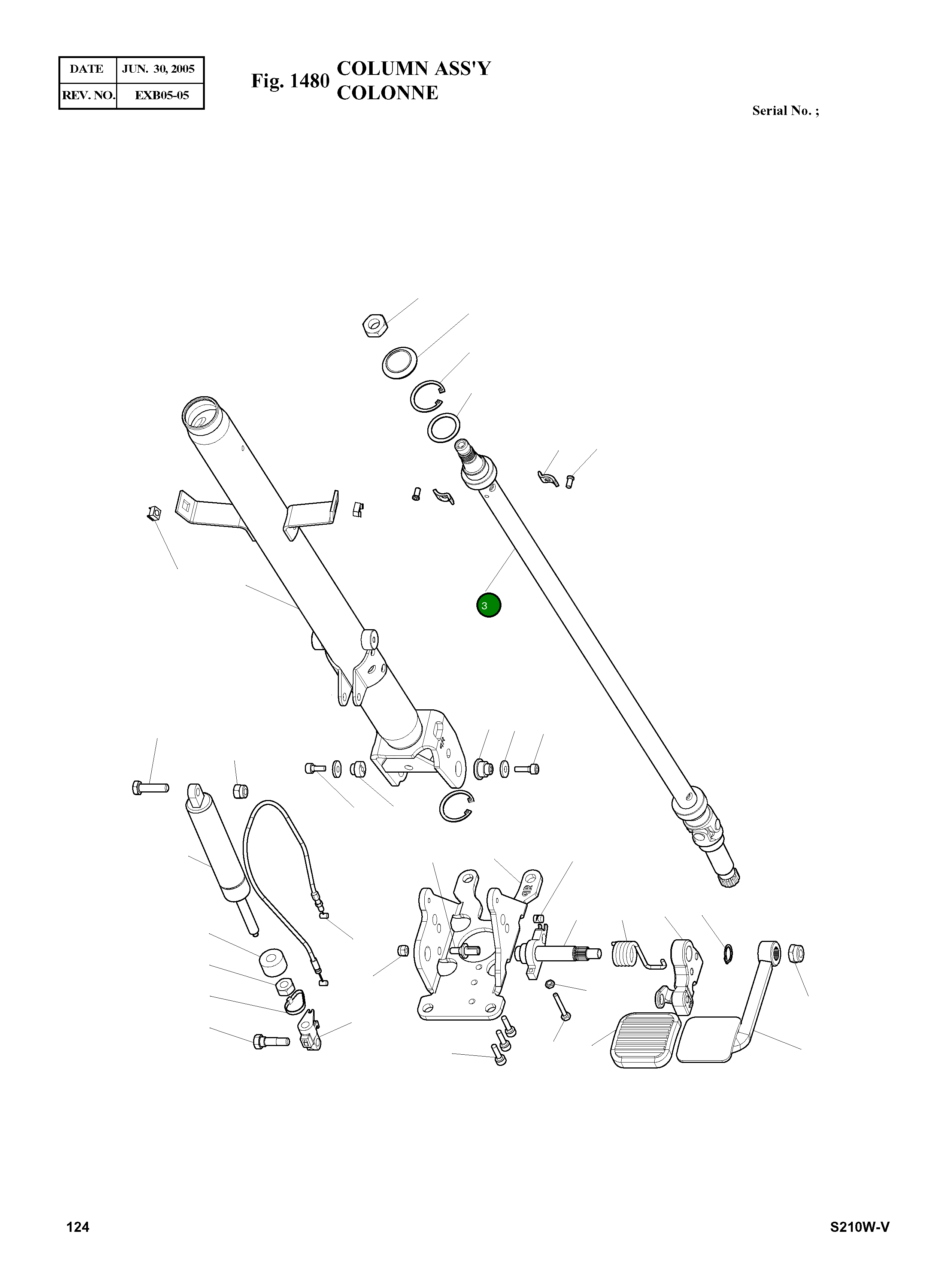 Вал 041-001-397 Komatsu