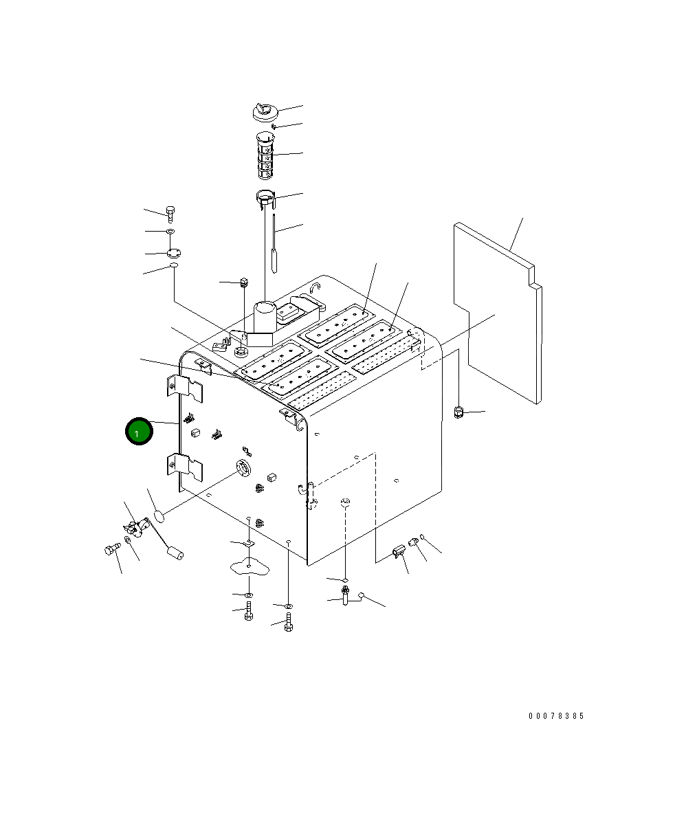 Бак 207-04-K7510 Komatsu
