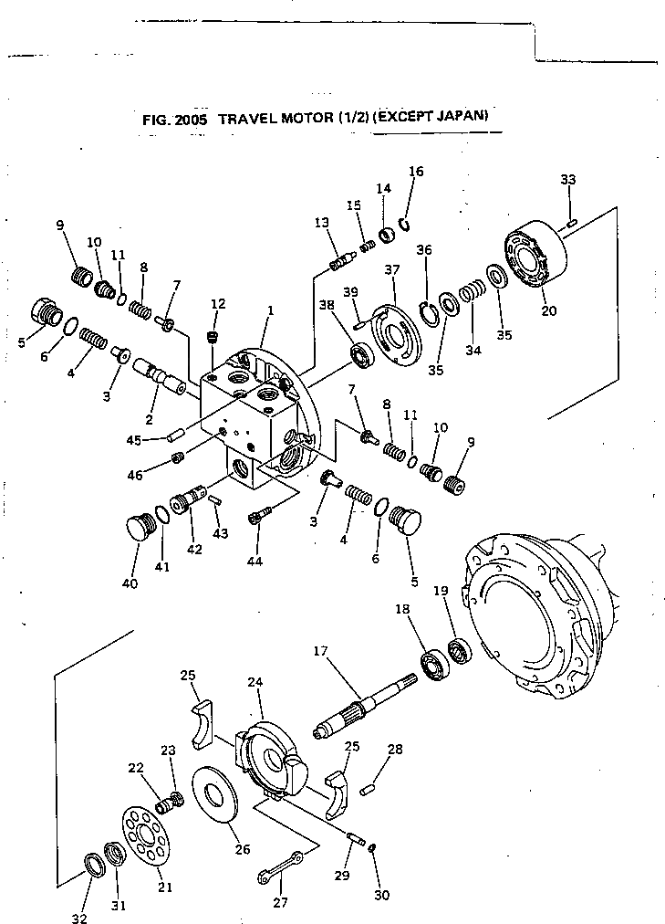 Вал TZ300B2002-00 Komatsu