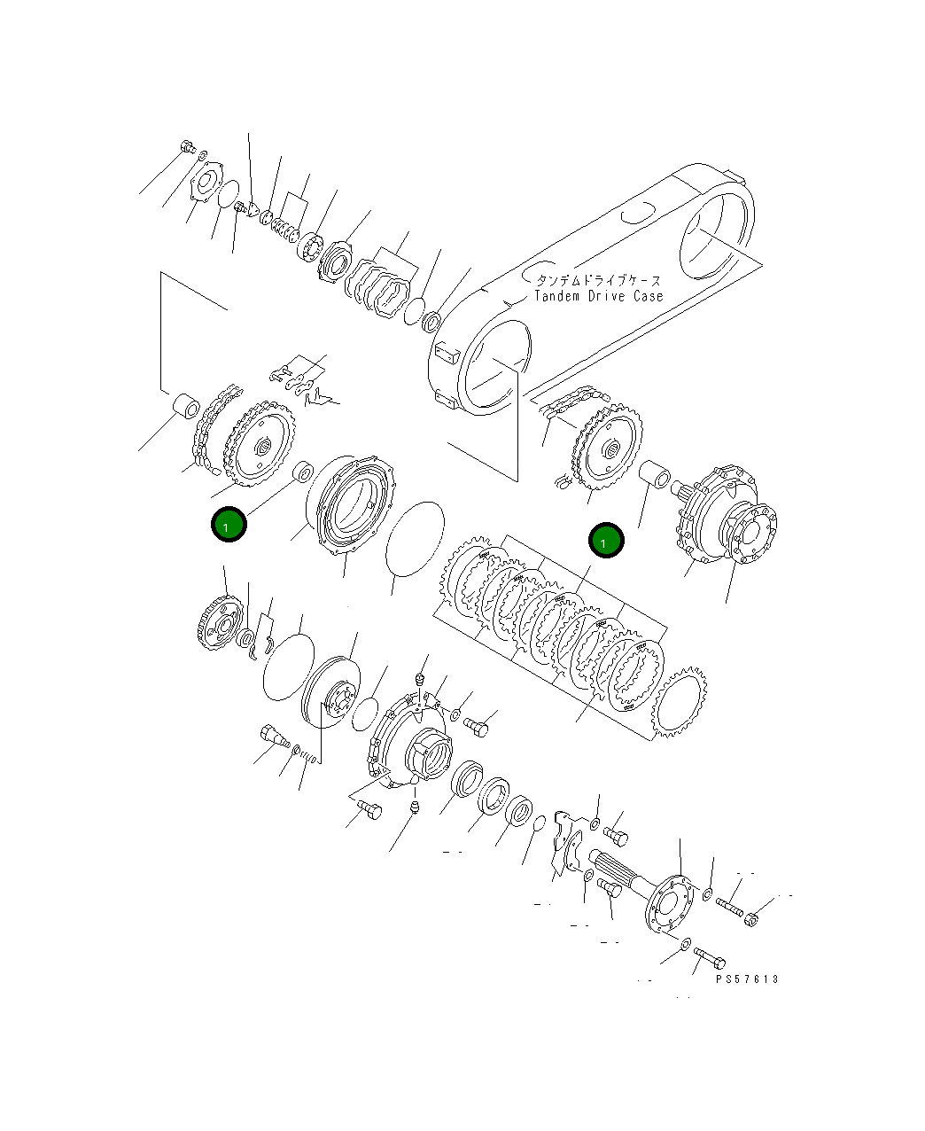 Ведущая звезда 23B-23-11190 Komatsu