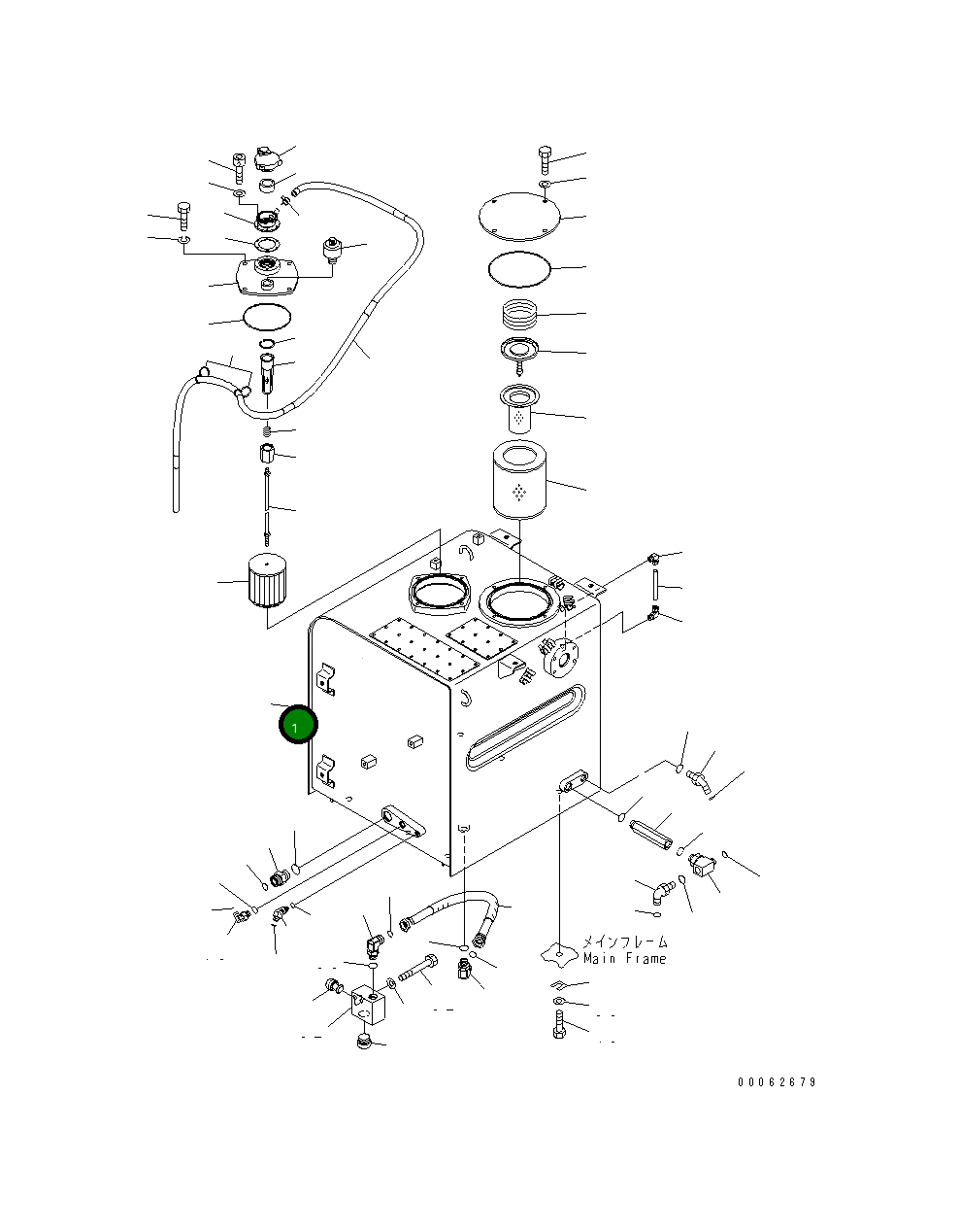Бак 8234-60-1132 Komatsu