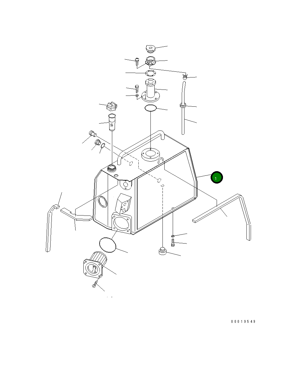 Бак 17A-60-16112 Komatsu