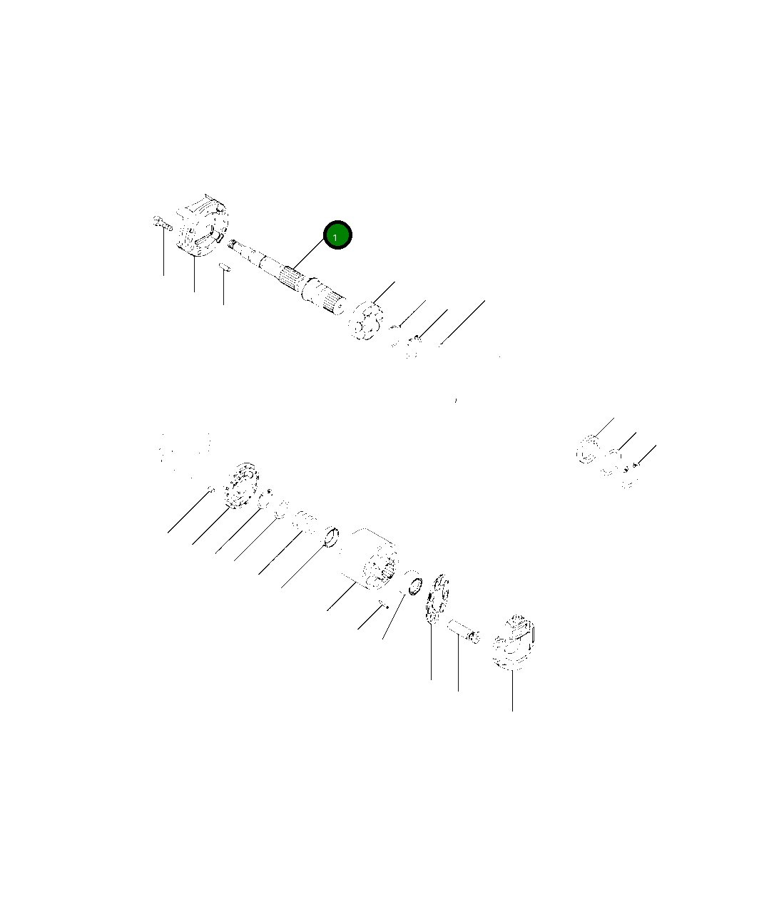 Вал 708-1H-32130 Komatsu