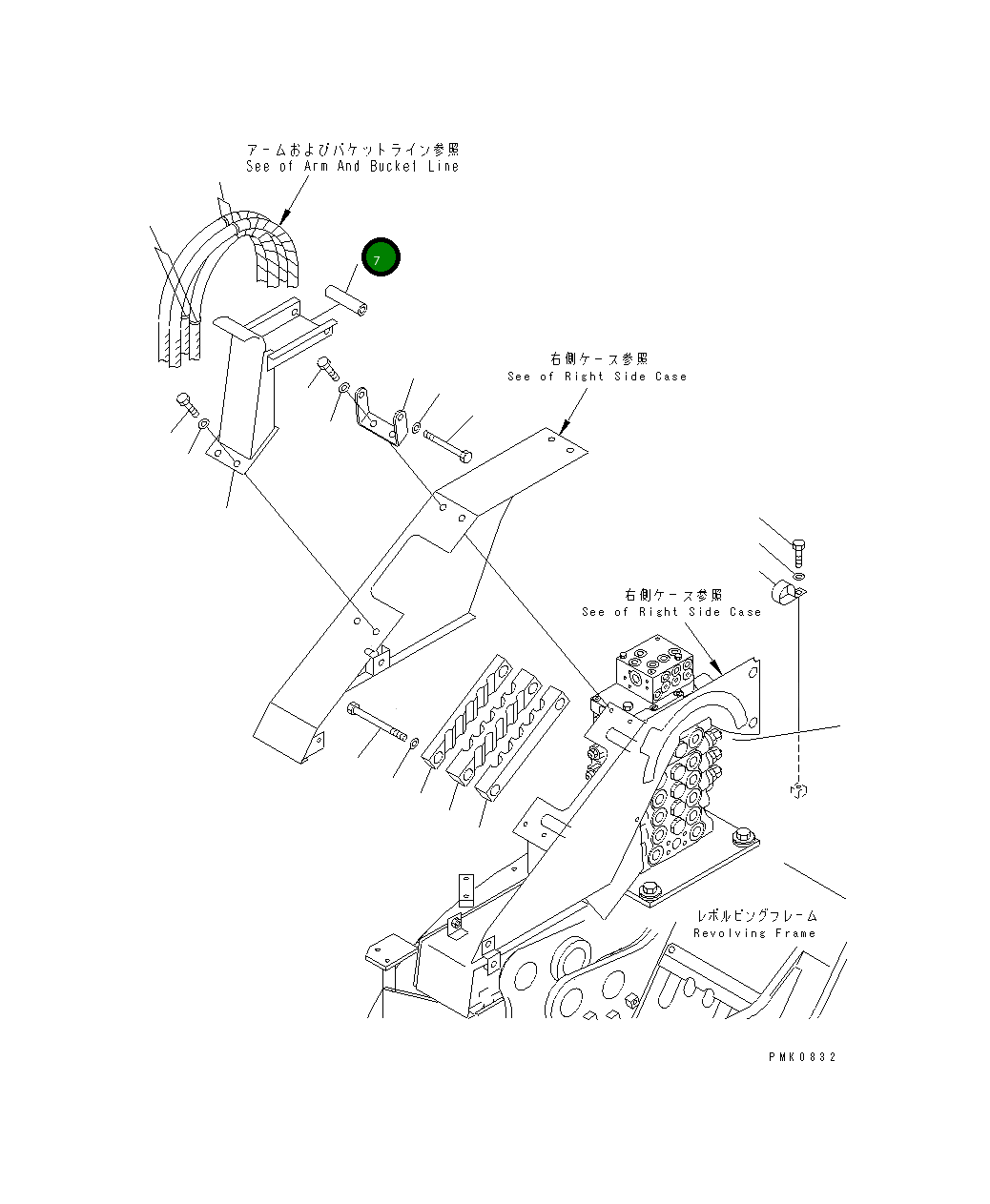 Вал 21J-62-12770 Komatsu