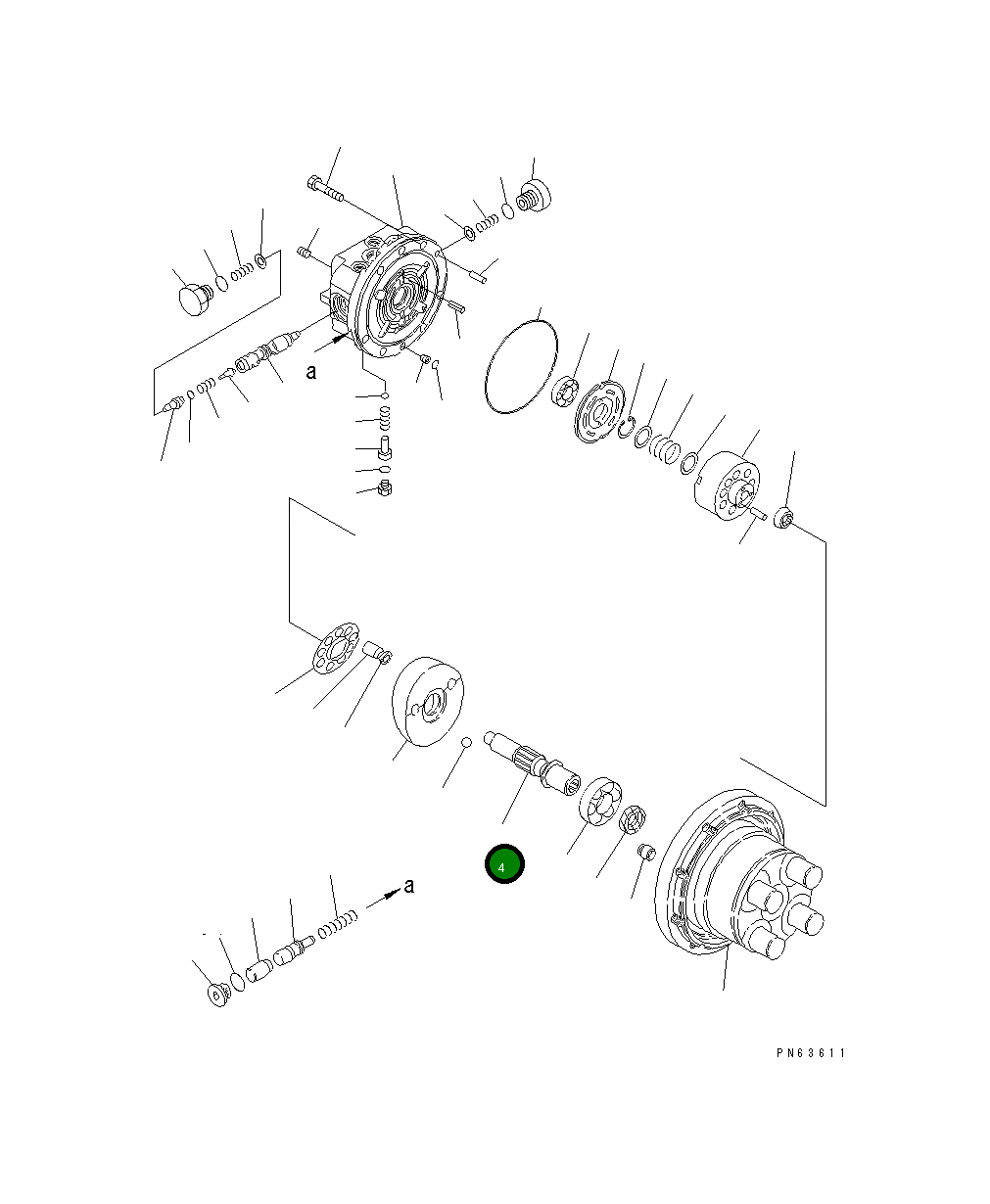 Вал 20P-60-81610 Komatsu