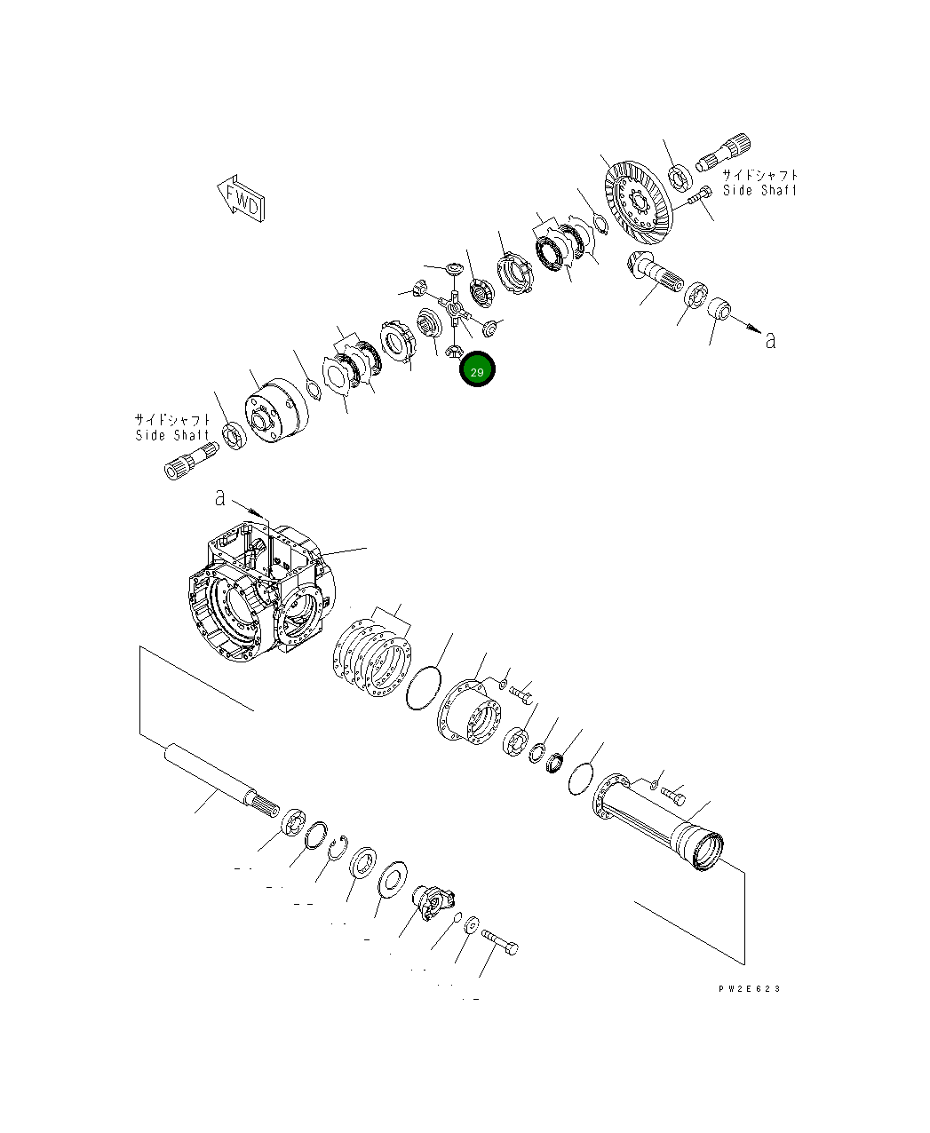 Вал 418-22-27220 Komatsu