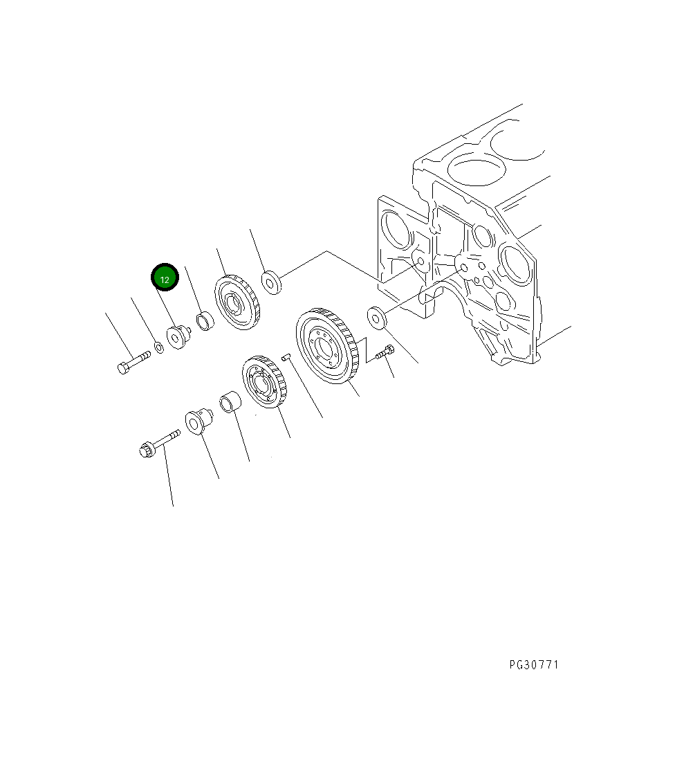 Вал 6210-21-2512 Komatsu