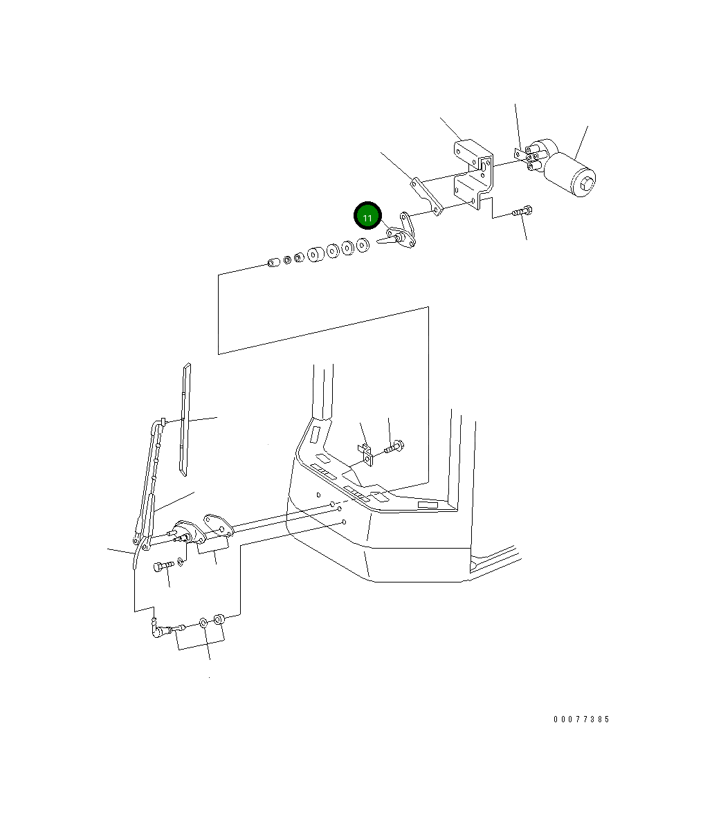 Вал 423-925-A260 Komatsu