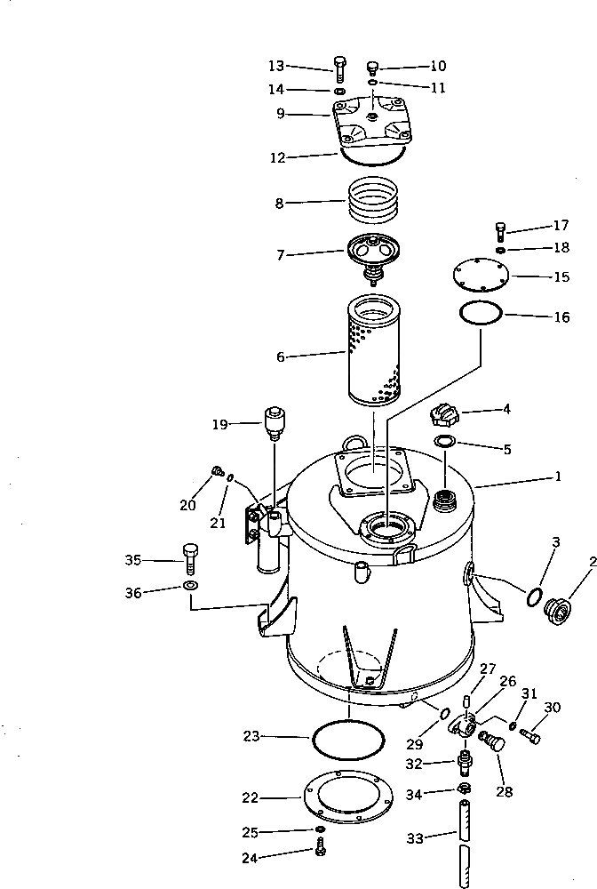 Бак 423-60-15121 Komatsu