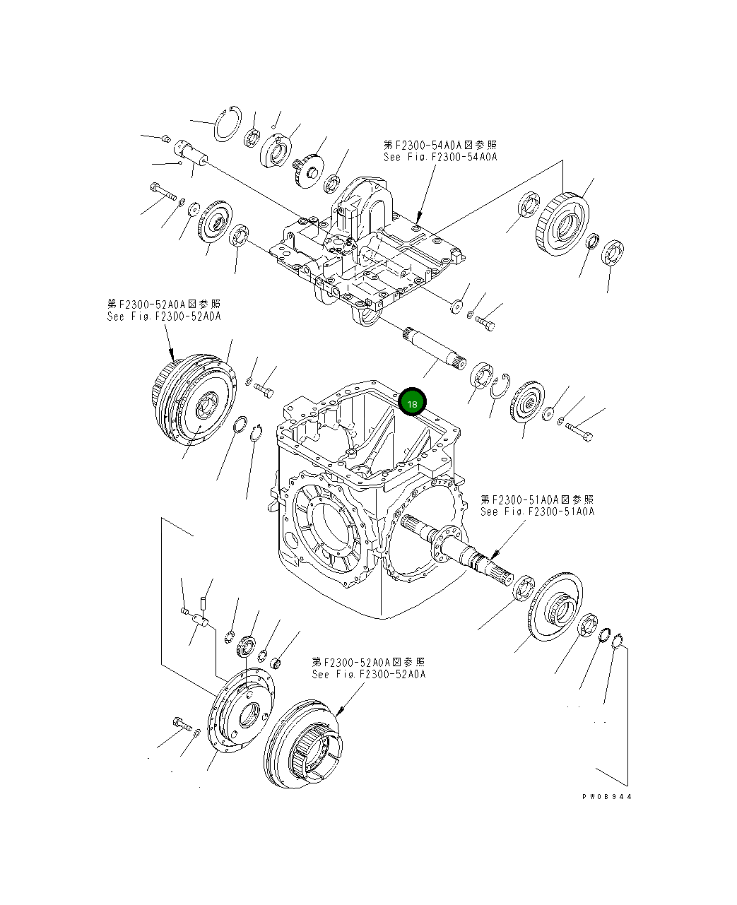 Вал 14Y-22-24260 Komatsu