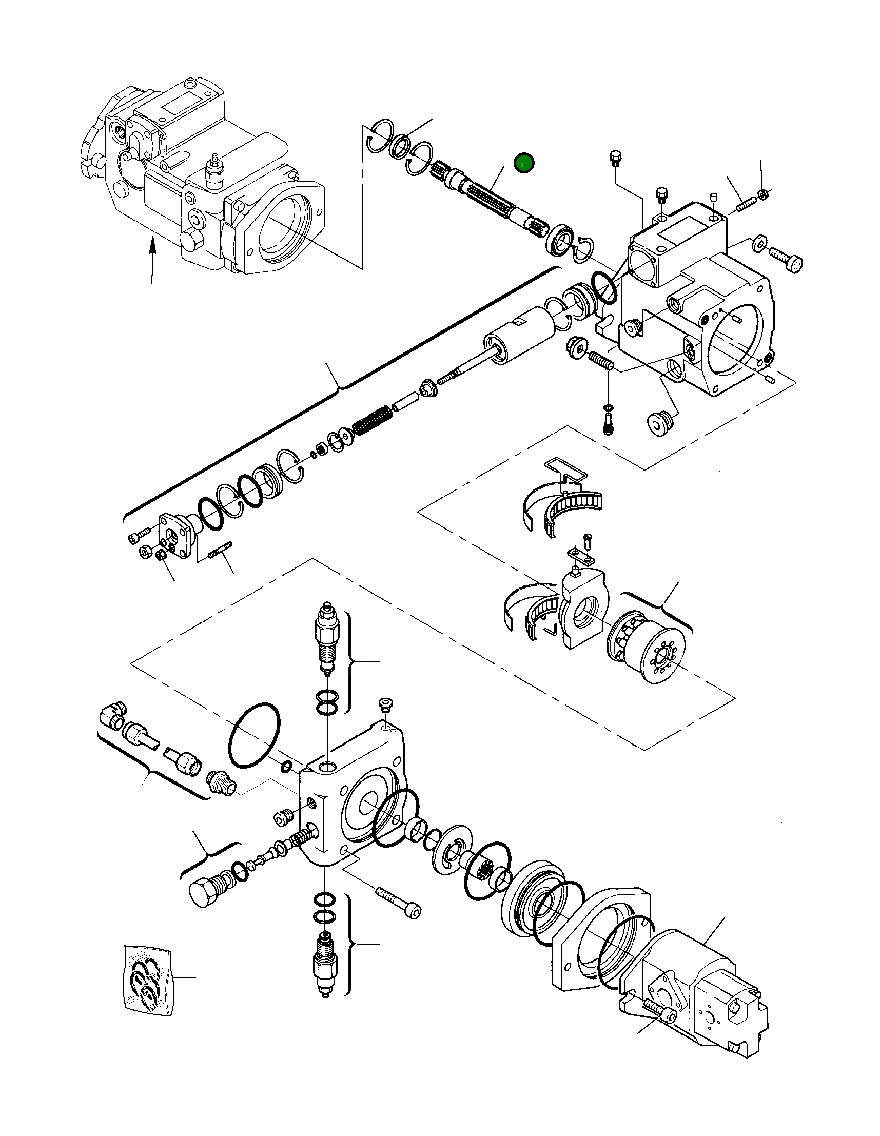 Вал 840225301 Komatsu